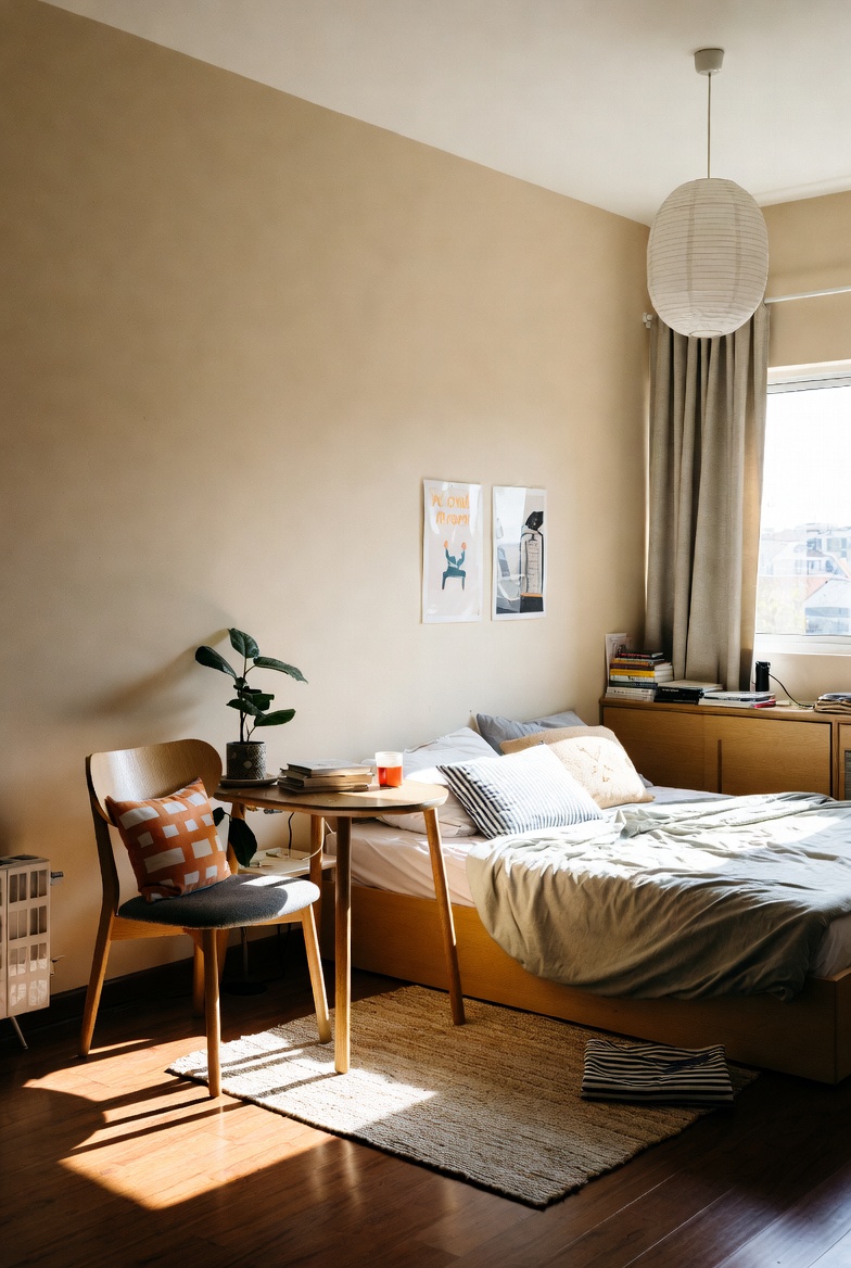 Flexible, relaxed home scene